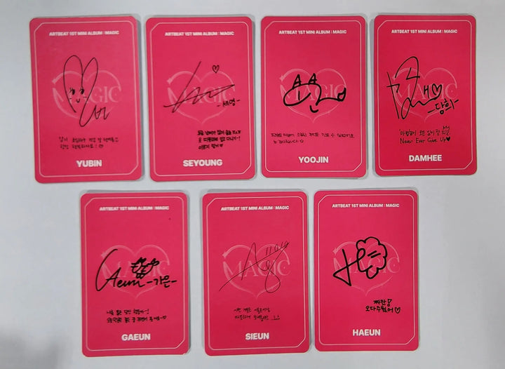 ARTBEAT "MAGIC" 1st MINI ALBUM - Blue Dream Media Fansign Event Photocard - HALLYUSUPERSTORE
