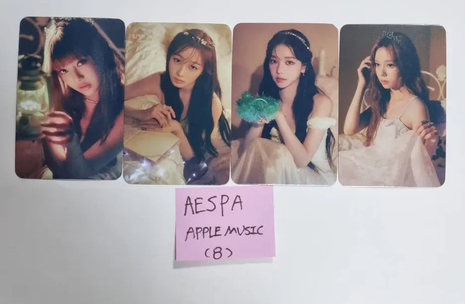 Aespa 2023 Season's Greetings - Apple Music Pre-Order Benefit Photocards Set (4EA) - HALLYUSUPERSTORE