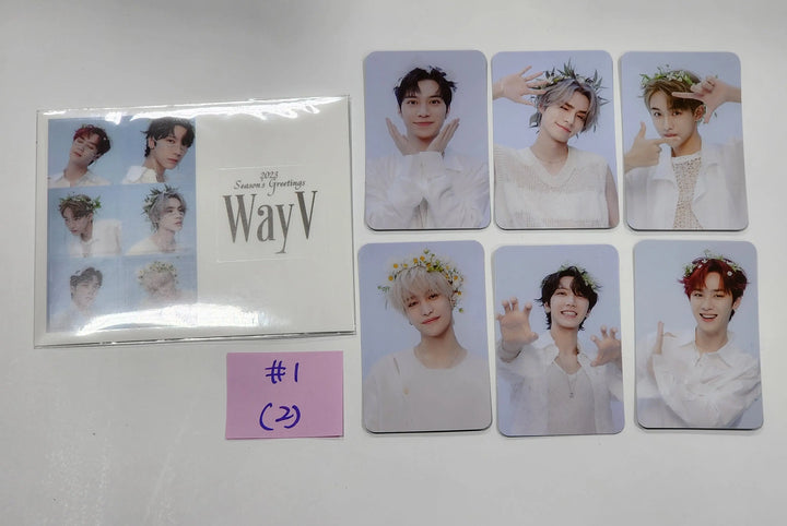 WayV 2023 Season's Greetings - Yes24 Pre-Order Benefit Photocards Set (6EA) + Sticker - HALLYUSUPERSTORE