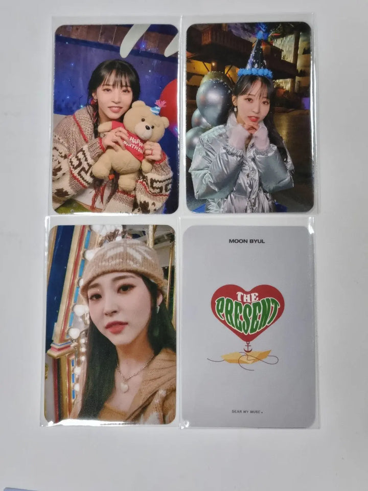 Moon Byul "The Present" - Dear My Muse Pre-Order Benefit Photocard - HALLYUSUPERSTORE