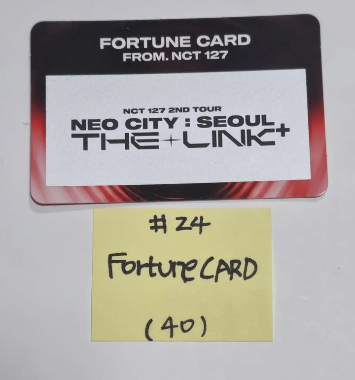 NCT 127 "NEO CITY : SEOUL – THE LINK ⁺" 2ND Tour - Fortune Scratch Photocard - HALLYUSUPERSTORE