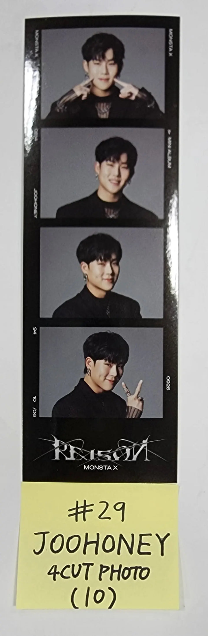 MONSTA X "REASON" - Official Photocard, Postcard, 4 Cut Photo - HALLYUSUPERSTORE