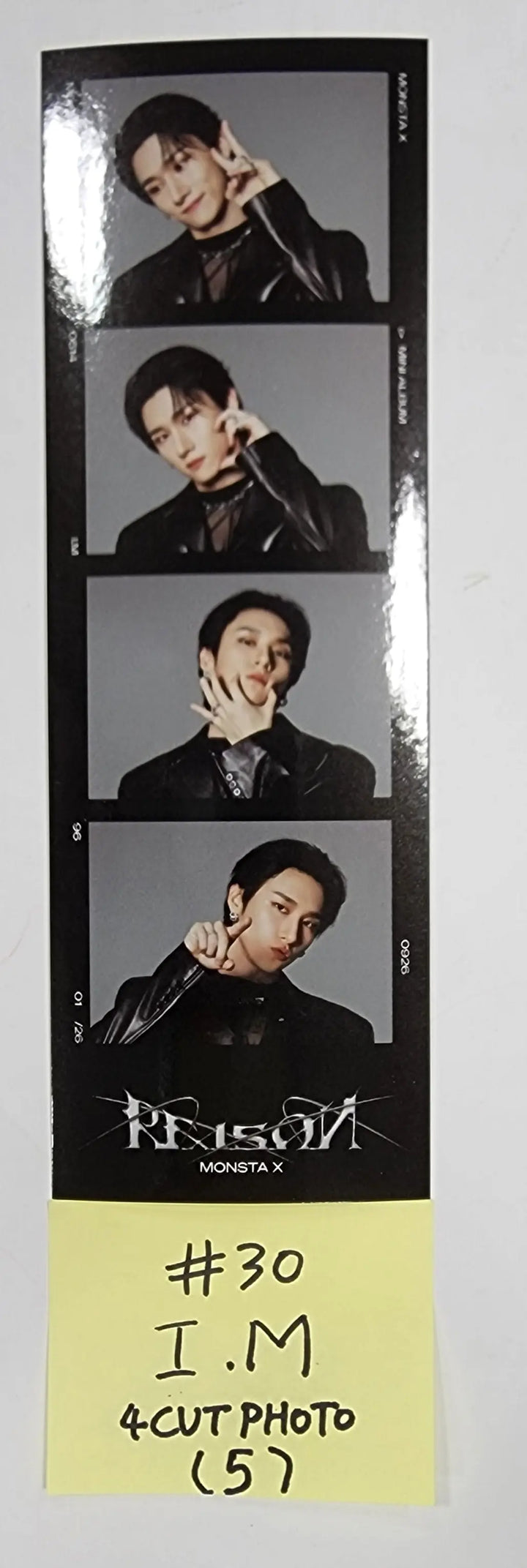 MONSTA X "REASON" - Official Photocard, Postcard, 4 Cut Photo - HALLYUSUPERSTORE