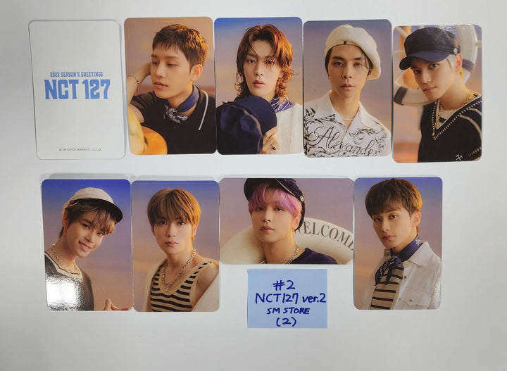 NCT 127 2023 Season's Greetings - Smtown & Store Pre-Order Benefit Photocards Set (9EA) - HALLYUSUPERSTORE