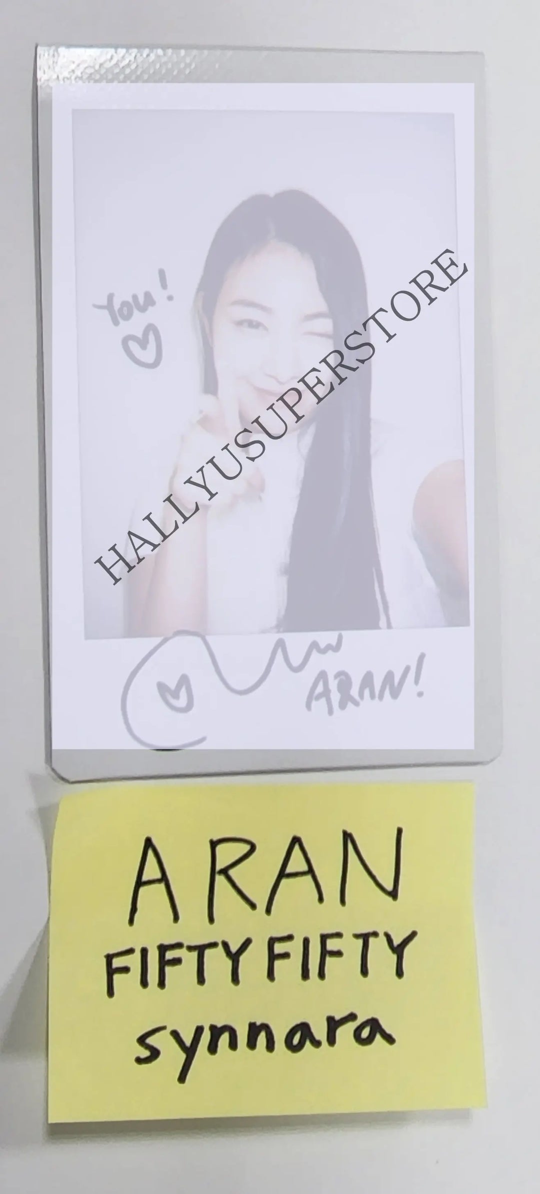 Aran (Of FIFTY FIFTY) "THE FIFTY" 1st EP - Hand Autographed(Signed) Photocard - HALLYUSUPERSTORE