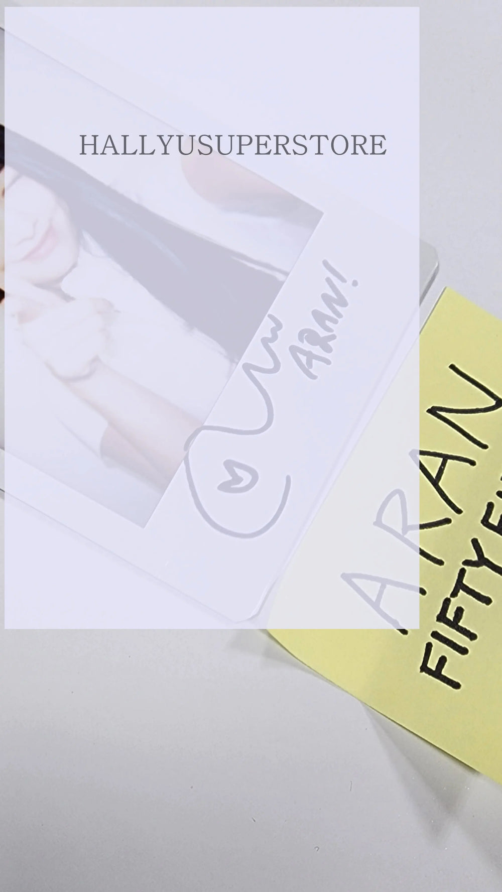 Aran (Of FIFTY FIFTY) "THE FIFTY" 1st EP - Hand Autographed(Signed) Photocard - HALLYUSUPERSTORE