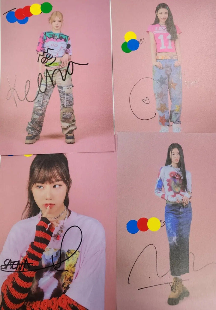 FIFTY FIFTY "THE FIFTY" 1st EP  - A Cut Page From Fansign Event Album - HALLYUSUPERSTORE