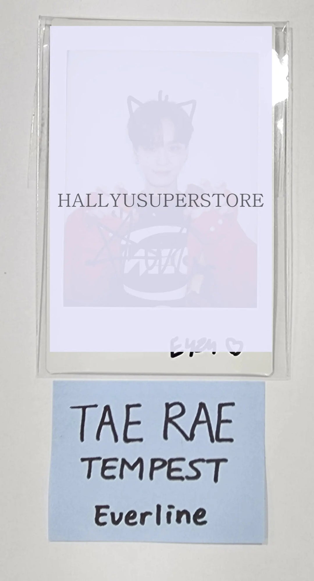 Taerae (Of TEMPEST) "ON and ON" 3rd mini album  - Hand Autographed(Signed) Polaroid - HALLYUSUPERSTORE