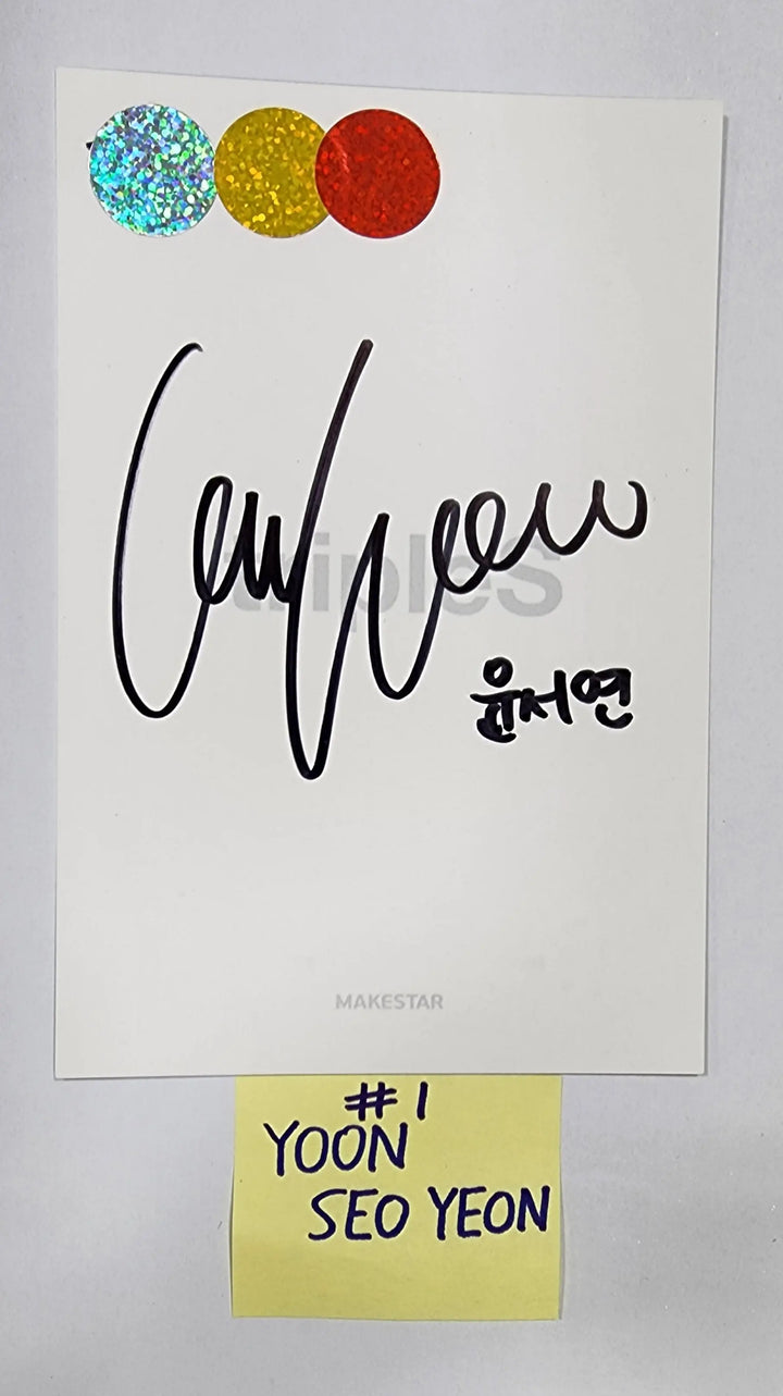 TripleS "ATOM01 OBJEKT" - Hand Autographed(Signed) Postcard - HALLYUSUPERSTORE