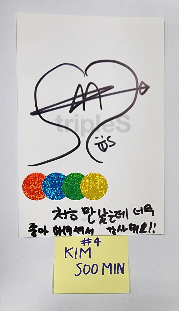 TripleS "ATOM01 OBJEKT" - Hand Autographed(Signed) Postcard - HALLYUSUPERSTORE