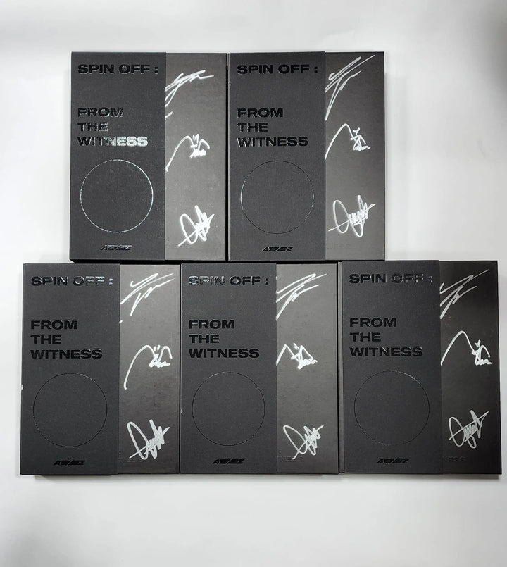 ATEEZ "SPIN OFF : FROM THE WITNESS" - Hand Autographed(Signed) Promo Album - HALLYUSUPERSTORE