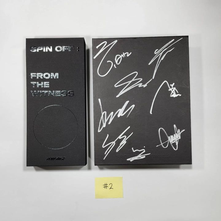 ATEEZ "SPIN OFF : FROM THE WITNESS" - Hand Autographed(Signed) Promo Album - HALLYUSUPERSTORE