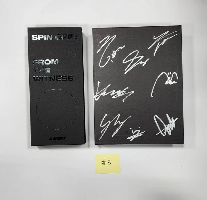 ATEEZ "SPIN OFF : FROM THE WITNESS" - Hand Autographed(Signed) Promo Album - HALLYUSUPERSTORE