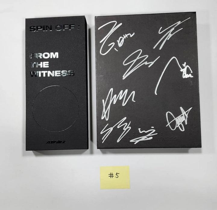 ATEEZ "SPIN OFF : FROM THE WITNESS" - Hand Autographed(Signed) Promo Album - HALLYUSUPERSTORE