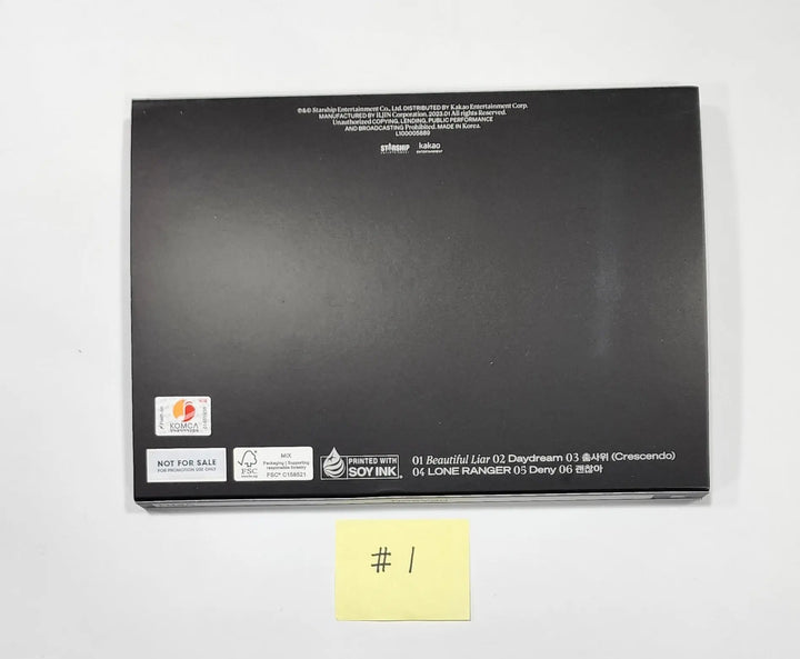 MONSTA X "REASON" - Hand Autographed(Signed) Promo Album - HALLYUSUPERSTORE