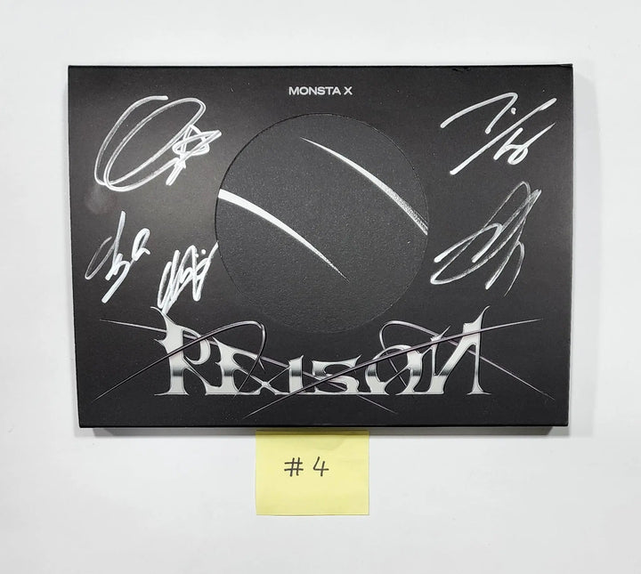 MONSTA X "REASON" - Hand Autographed(Signed) Promo Album - HALLYUSUPERSTORE