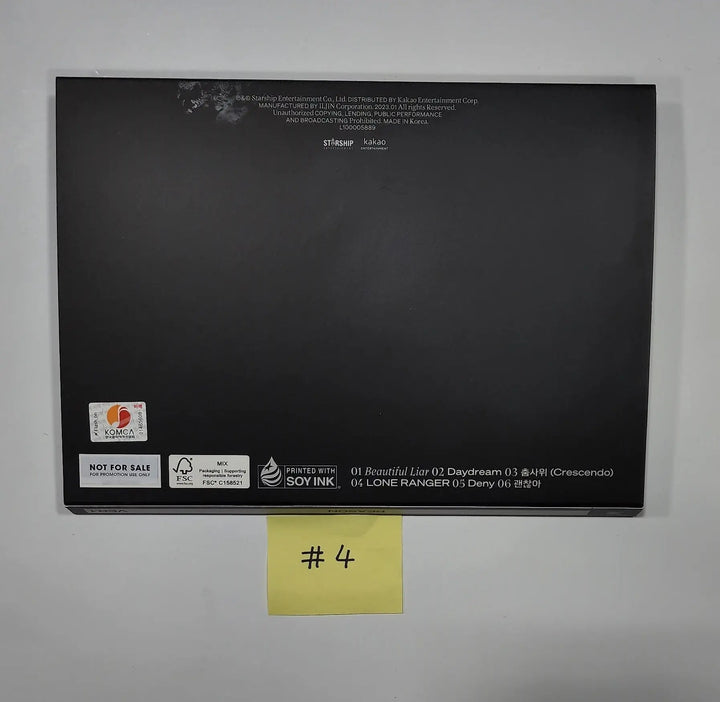 MONSTA X "REASON" - Hand Autographed(Signed) Promo Album - HALLYUSUPERSTORE