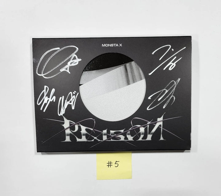 MONSTA X "REASON" - Hand Autographed(Signed) Promo Album - HALLYUSUPERSTORE