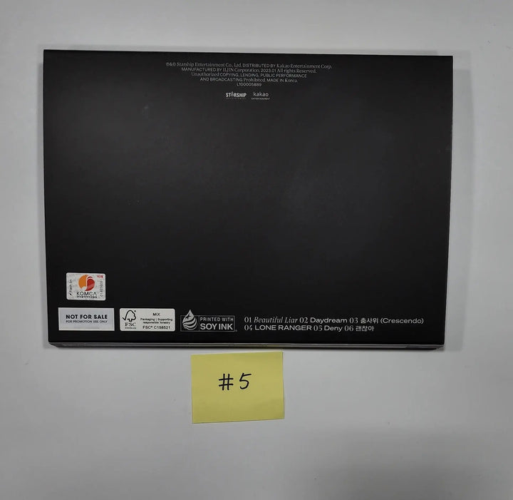 MONSTA X "REASON" - Hand Autographed(Signed) Promo Album - HALLYUSUPERSTORE