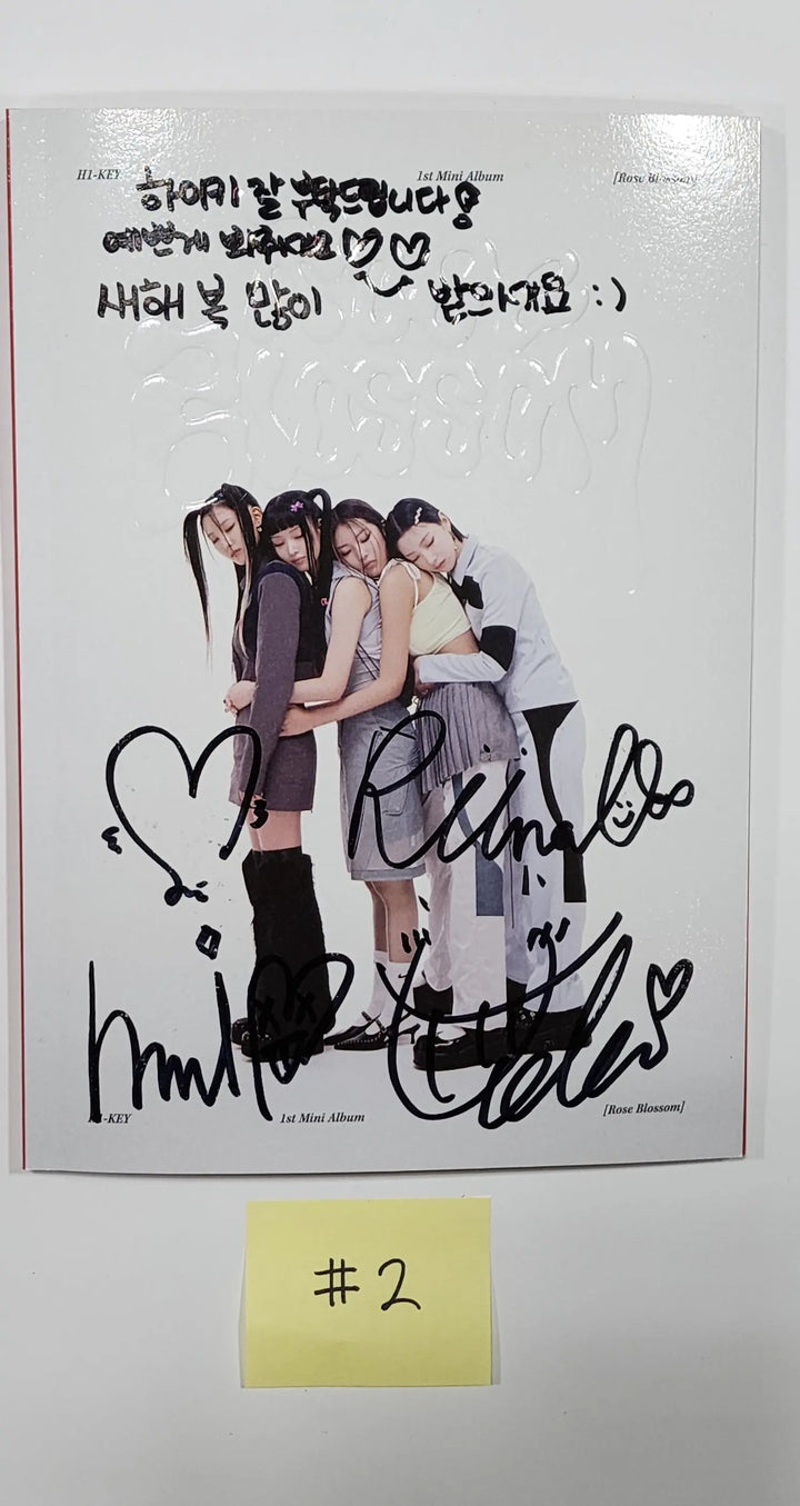 H1-KEY "Rose Blossom" - Hand Autographed(Signed) Promo Album - HALLYUSUPERSTORE