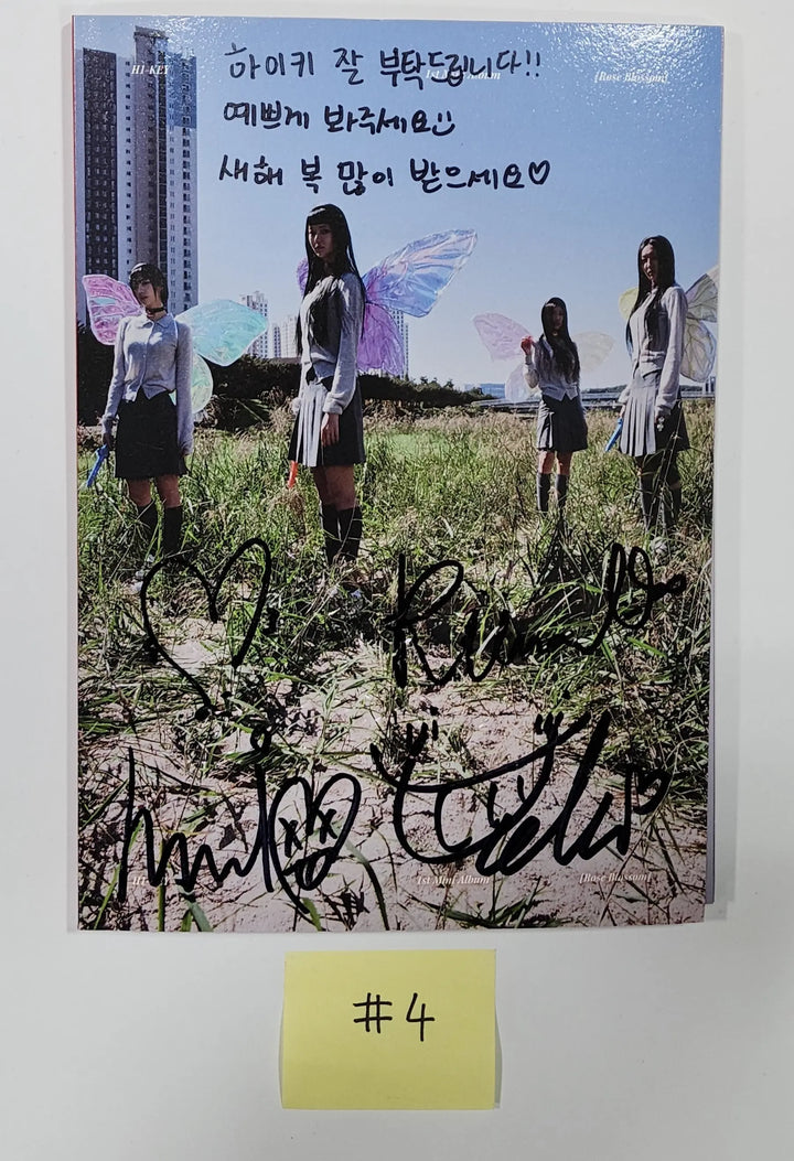 H1-KEY "Rose Blossom" - Hand Autographed(Signed) Promo Album - HALLYUSUPERSTORE