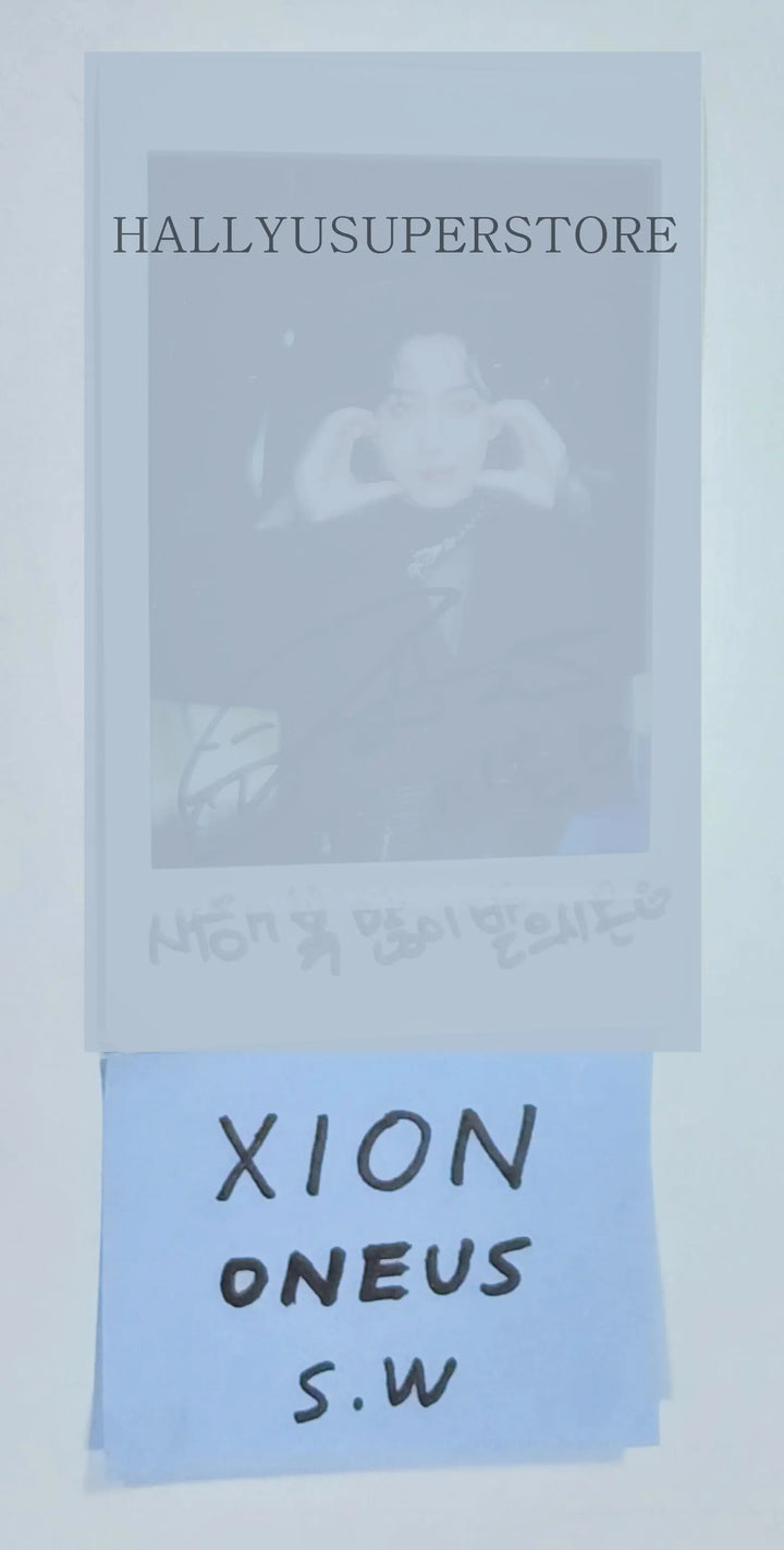 Xion (of Oneus) "MALUS" - Hand Autographed(Signed) Polaroid - HALLYUSUPERSTORE