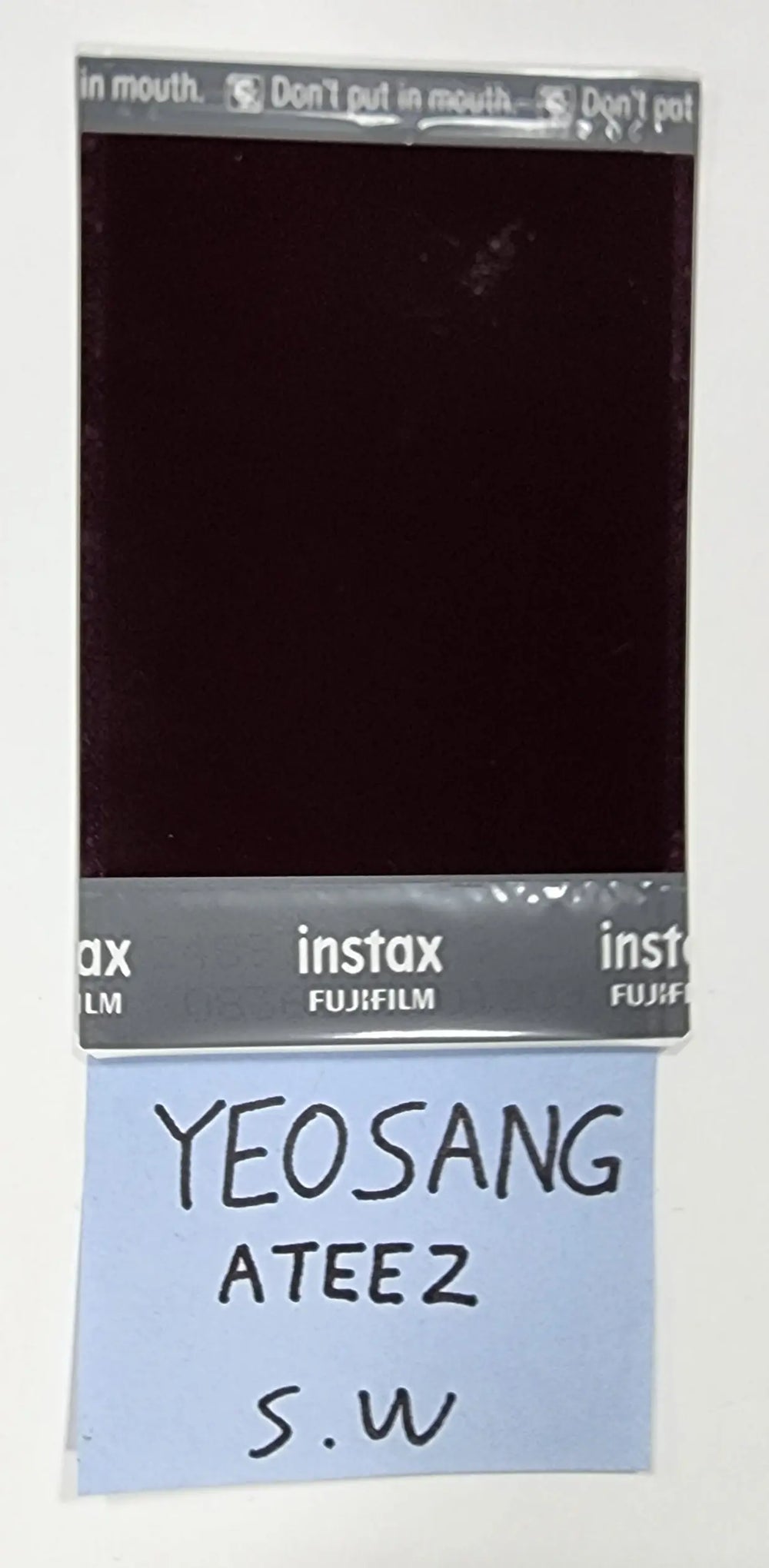 Yeosang (Of Ateez) 'SPIN OFF : FROM THE WITNESS' - Hand Autographed(Signed) Polaroid - HALLYUSUPERSTORE