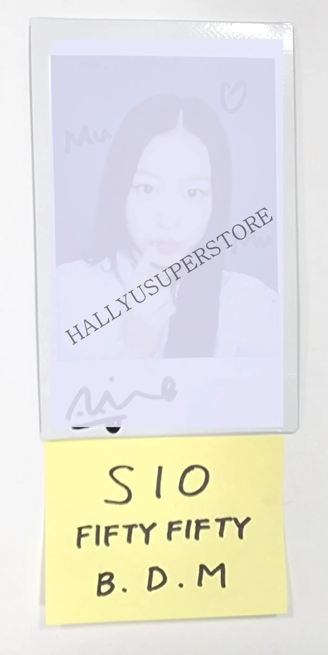 SIO (Of FIFTY FIFTY) "THE FIFTY" 1st EP - Hand Autographed(Signed) Polaroid - HALLYUSUPERSTORE
