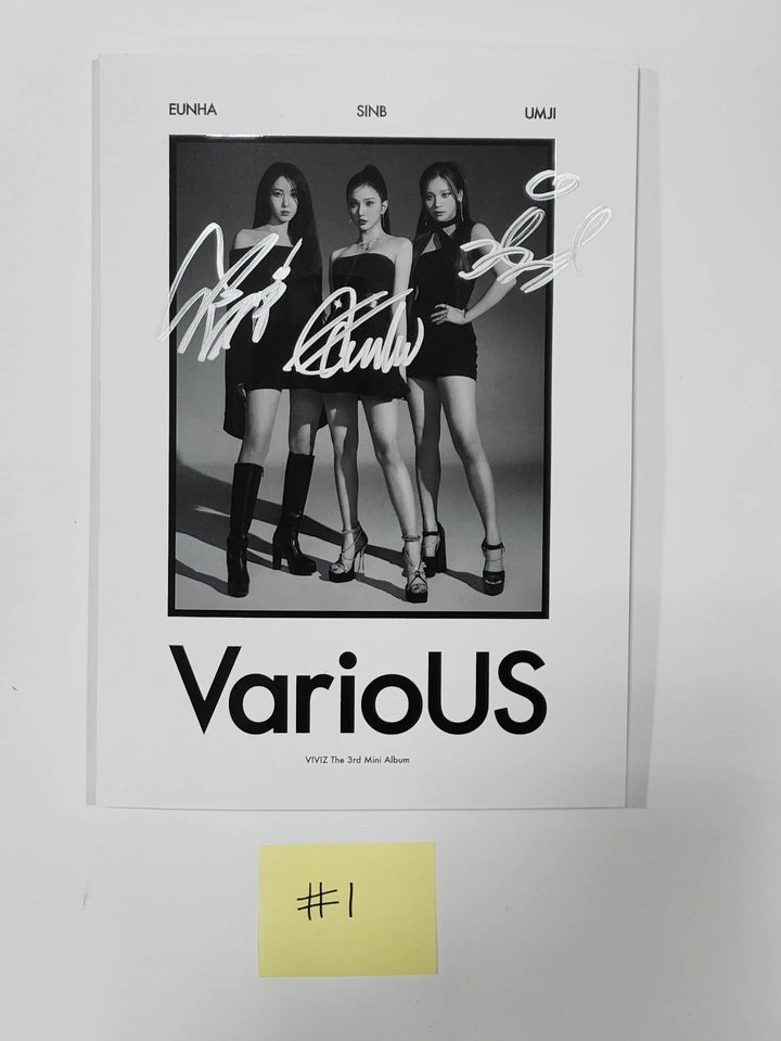 VIVIZ 'VarioUS' - Hand Autographed(Signed) Promo Album - HALLYUSUPERSTORE
