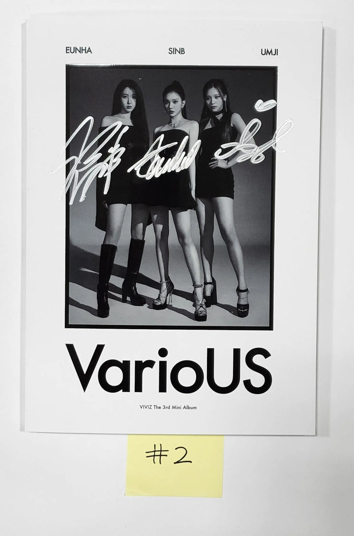 VIVIZ 'VarioUS' - Hand Autographed(Signed) Promo Album - HALLYUSUPERSTORE