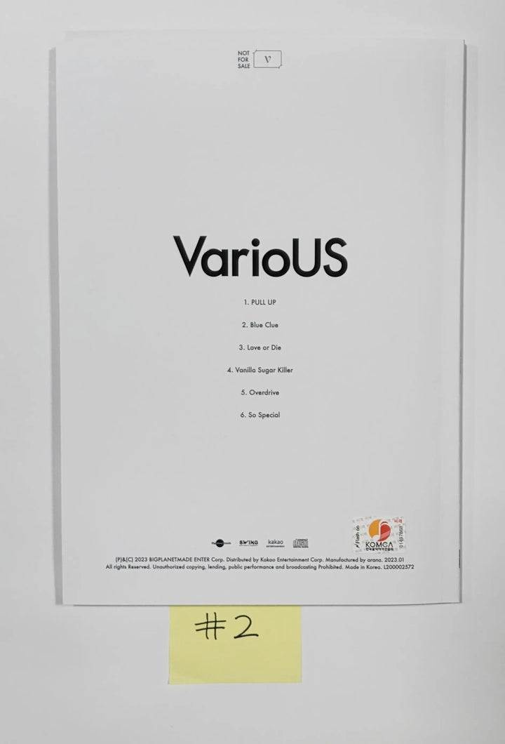 VIVIZ 'VarioUS' - Hand Autographed(Signed) Promo Album - HALLYUSUPERSTORE