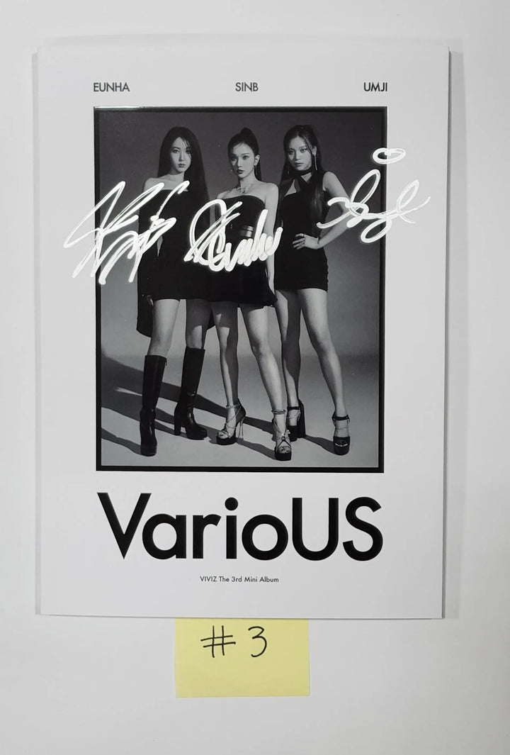 VIVIZ 'VarioUS' - Hand Autographed(Signed) Promo Album - HALLYUSUPERSTORE