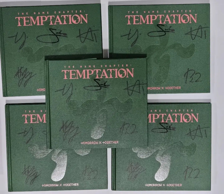 TXT ‘The Name Chapter: TEMPTATION’ - Hand Autographed(Signed) Promo Album - HALLYUSUPERSTORE