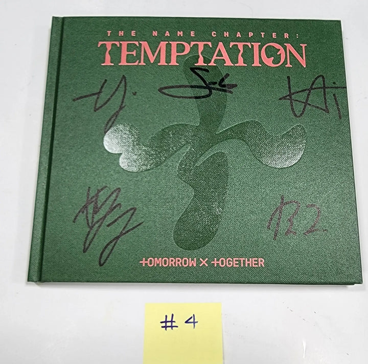TXT ‘The Name Chapter: TEMPTATION’ - Hand Autographed(Signed) Promo Album - HALLYUSUPERSTORE