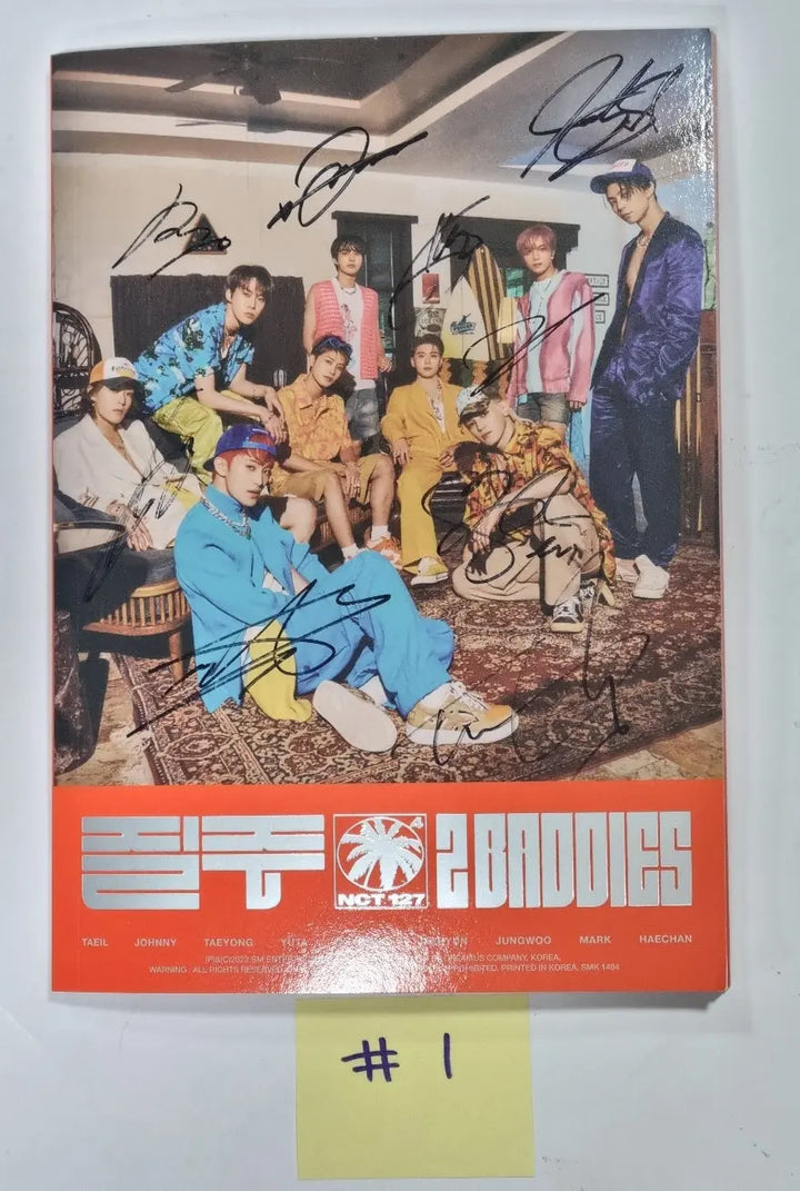 NCT127 "Ay-Yo", "질주 Street" - Hand Autographed(Signed) Promo Album  MUST-READ! - HALLYUSUPERSTORE