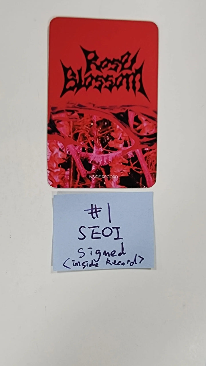 H1-KEY "Rose Blossom" Mini 1st - Hand Autographed(Signed) Photocard - HALLYUSUPERSTORE