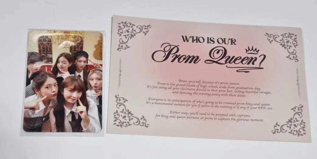 IVE "The Prom Queens" 1st Fan-Concert - WELCOME GIFT Photocard & Postcard - HALLYUSUPERSTORE