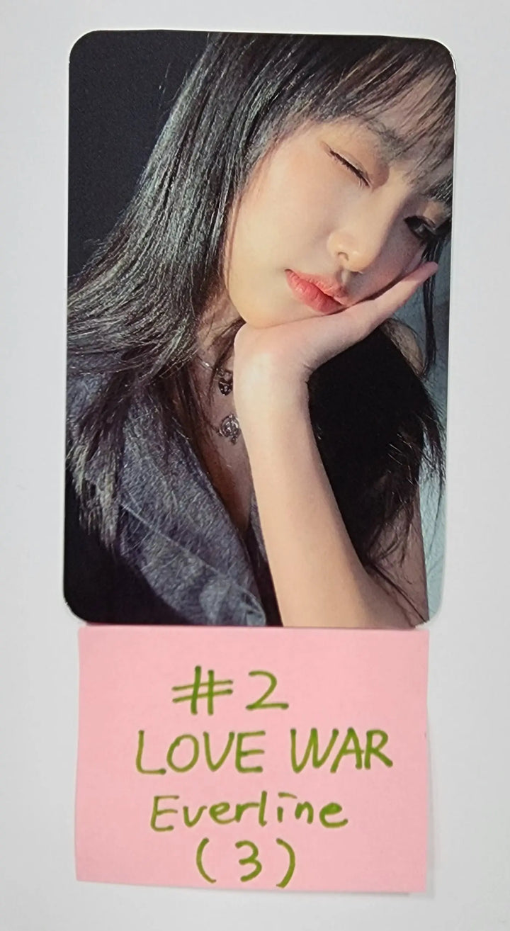 YENA "Love War" - Everline Fansign Event Photocard - HALLYUSUPERSTORE