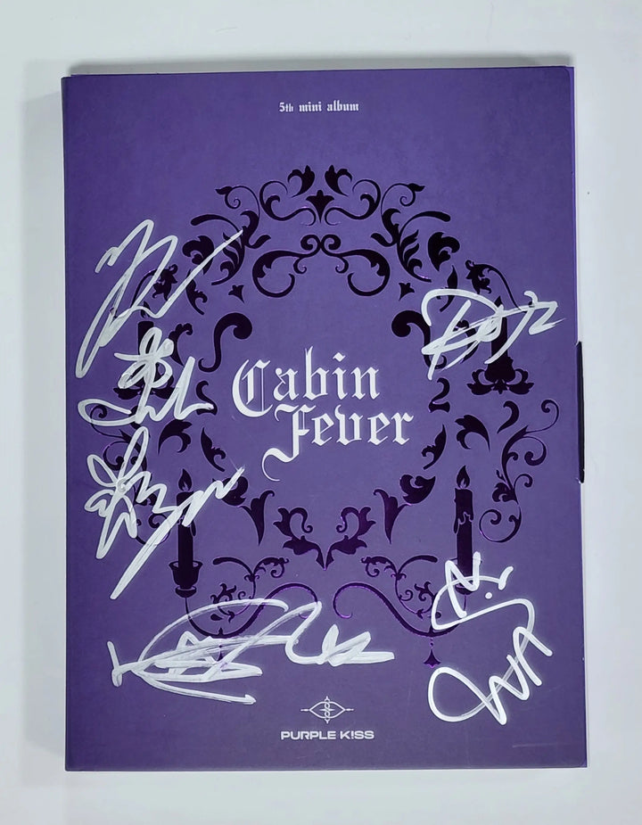 PURPLE KISS "Cabin Fever" - Hand Autographed(Signed) Promo Album - HALLYUSUPERSTORE