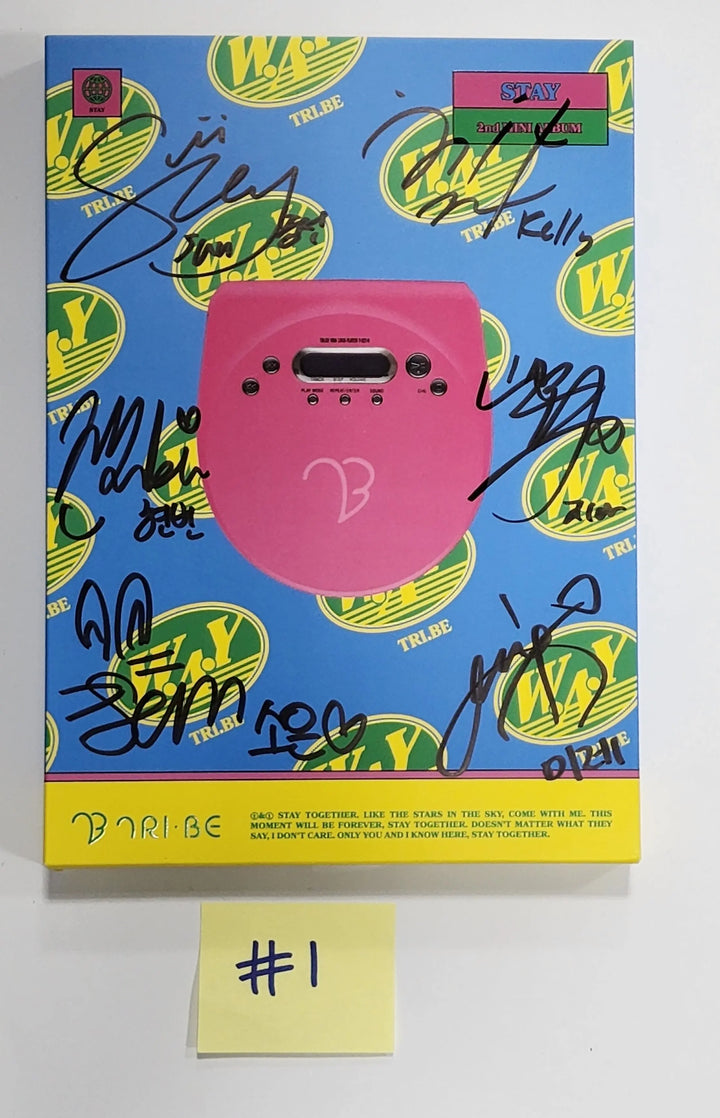 TRI.BE "W.A.Y" - Hand Autographed(Signed) Promo Album - HALLYUSUPERSTORE