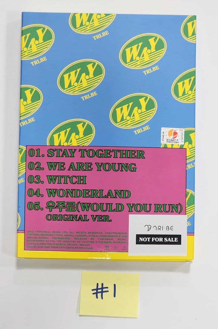 TRI.BE "W.A.Y" - Hand Autographed(Signed) Promo Album - HALLYUSUPERSTORE