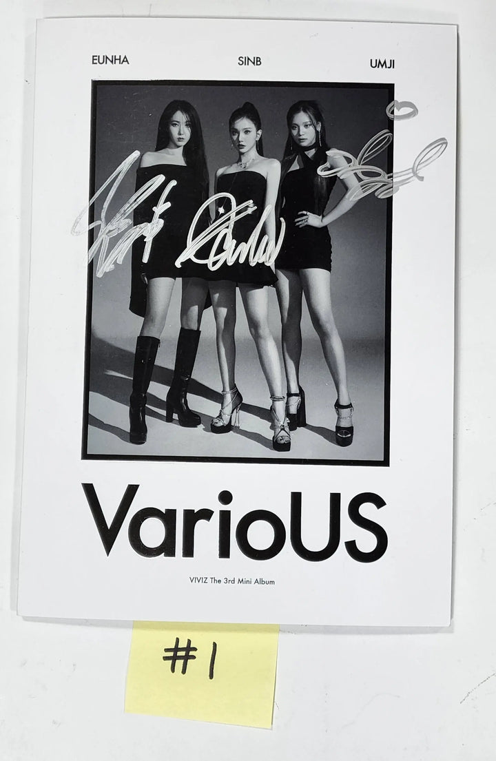VIVIZ 'VarioUS' - Hand Autographed(Signed) Promo Album - HALLYUSUPERSTORE