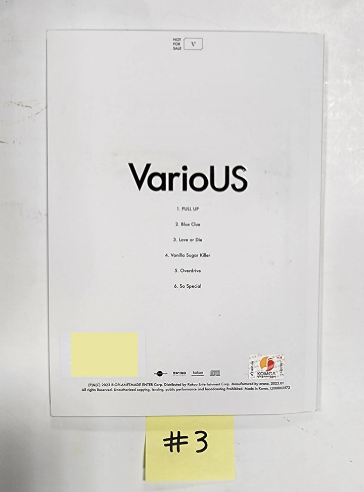 VIVIZ 'VarioUS' - Hand Autographed(Signed) Promo Album - HALLYUSUPERSTORE