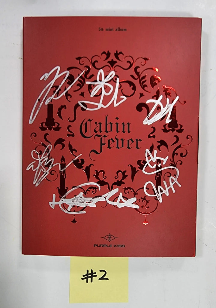 PURPLE KISS "Cabin Fever" - Hand Autographed(Signed) Promo Album - HALLYUSUPERSTORE