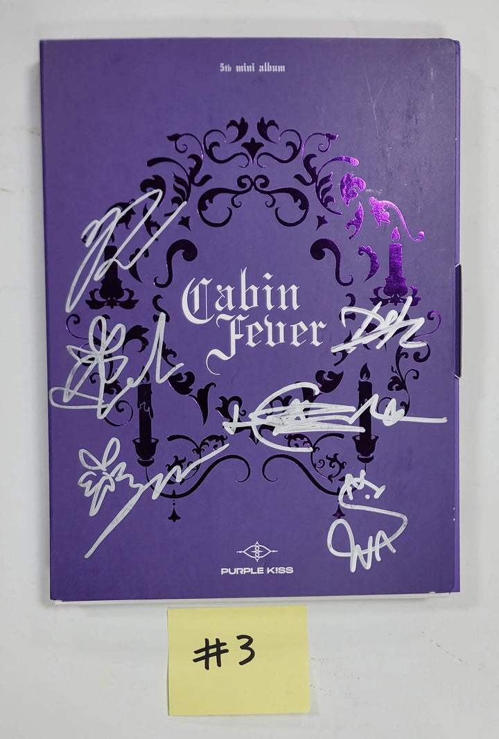 PURPLE KISS "Cabin Fever" - Hand Autographed(Signed) Promo Album - HALLYUSUPERSTORE