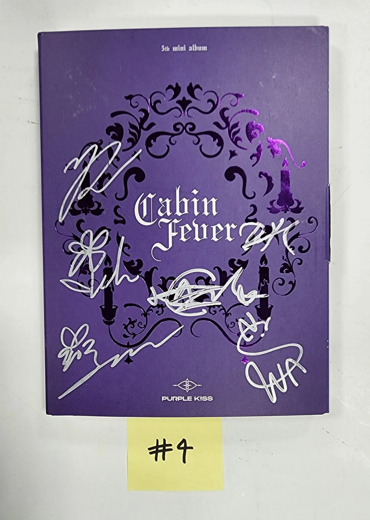 PURPLE KISS "Cabin Fever" - Hand Autographed(Signed) Promo Album - HALLYUSUPERSTORE