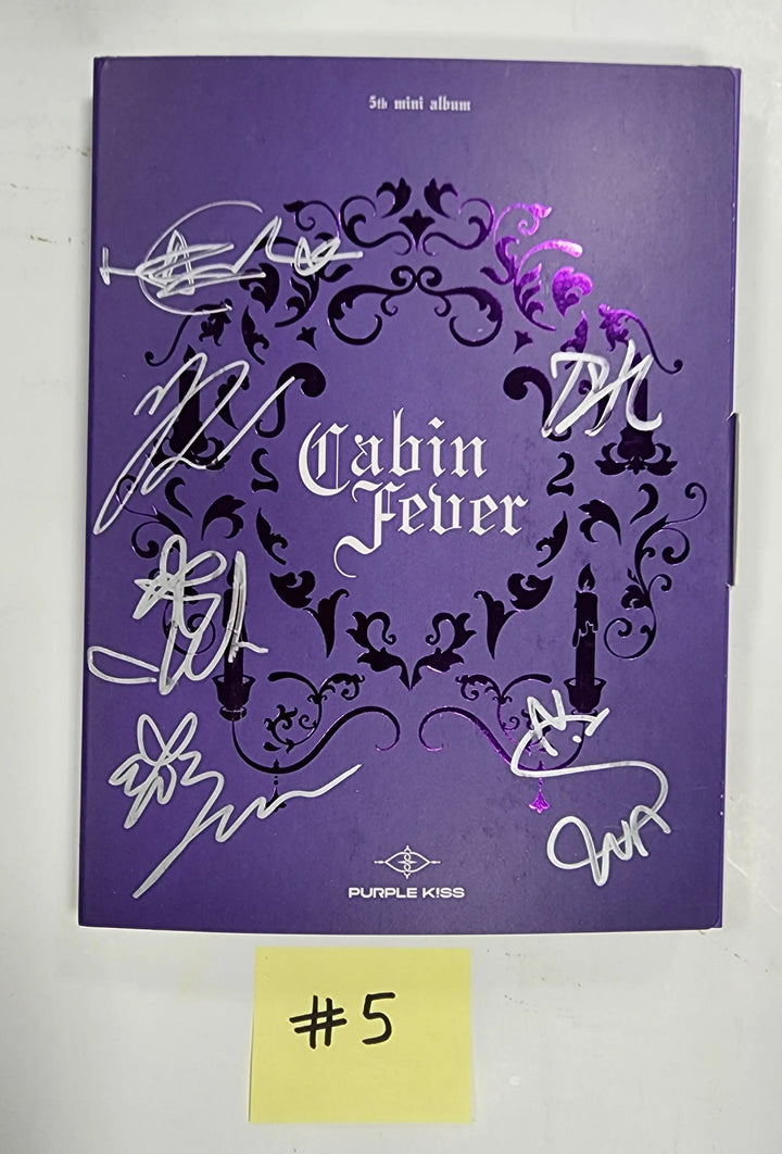 PURPLE KISS "Cabin Fever" - Hand Autographed(Signed) Promo Album - HALLYUSUPERSTORE