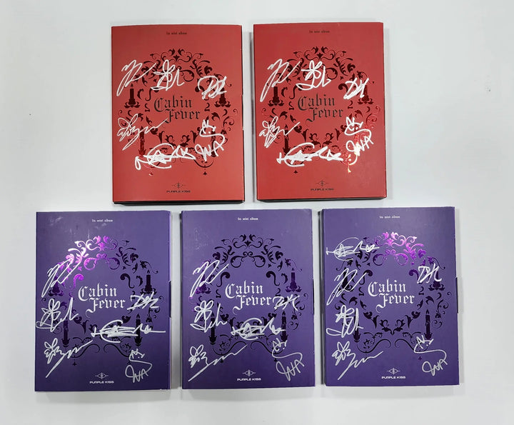 PURPLE KISS "Cabin Fever" - Hand Autographed(Signed) Promo Album - HALLYUSUPERSTORE