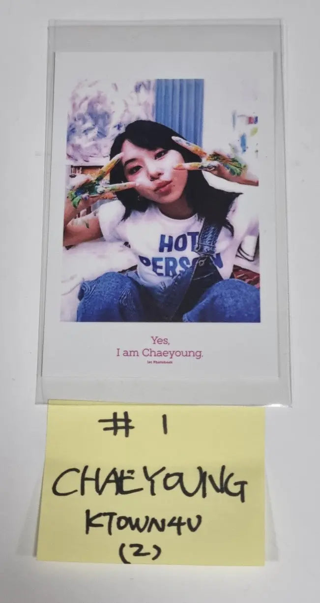 Chae Young (Of TWICE} "Yes, I am Chaeyoung." 1st Photobook - Ktown4U Special Gift Polaroid Type Photocard - HALLYUSUPERSTORE