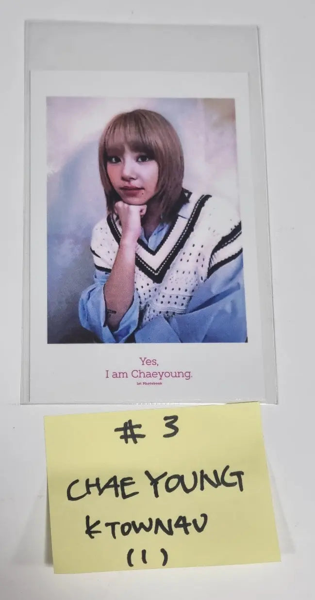 Chae Young (Of TWICE} "Yes, I am Chaeyoung." 1st Photobook - Ktown4U Special Gift Polaroid Type Photocard - HALLYUSUPERSTORE